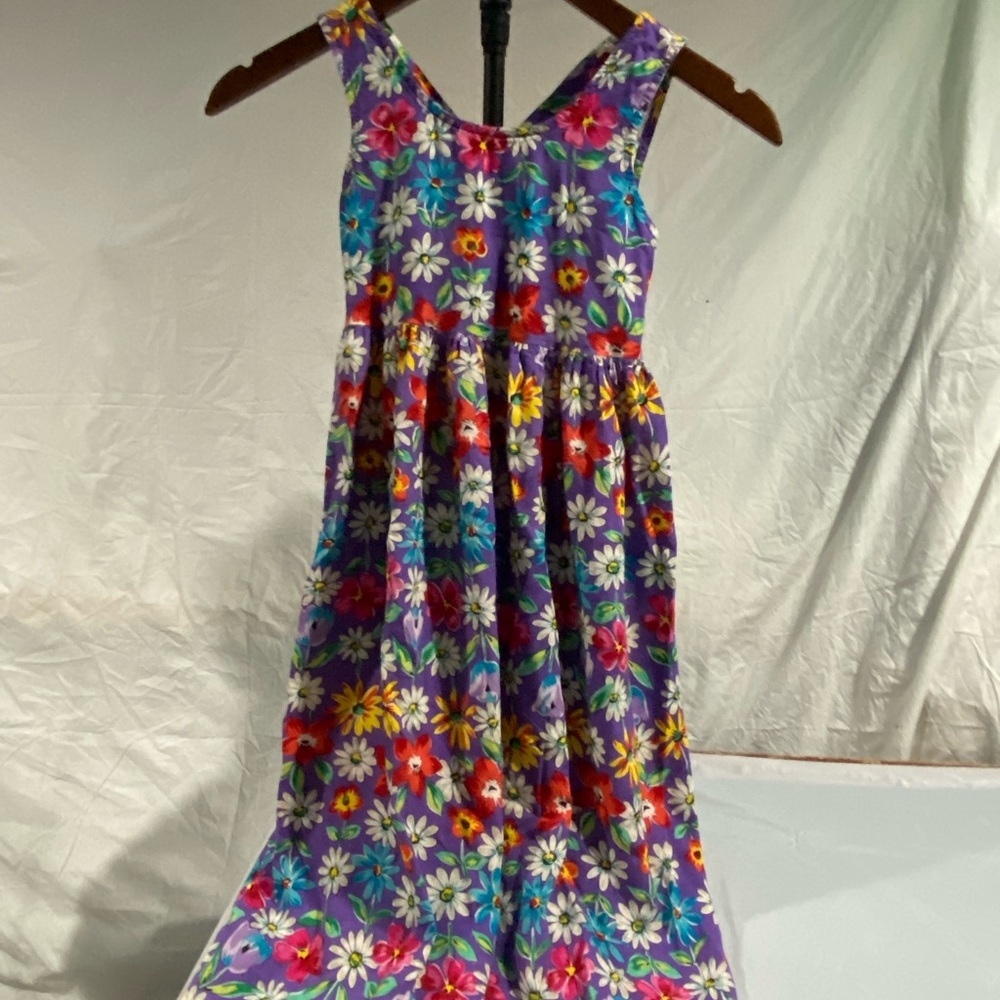 Vibrant Floral Girls Summer‎ Dress